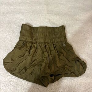 Free People Olive Green Women's Shorts